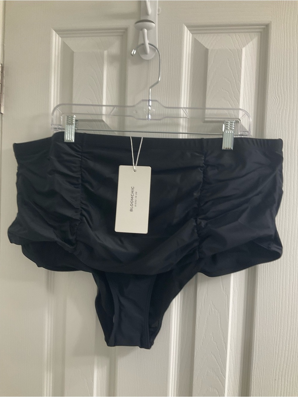 BloomChic Black High-Waist Bikini Bottoms